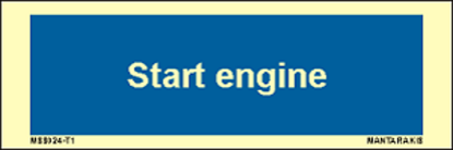 Picture of Text start engine 5 x 15