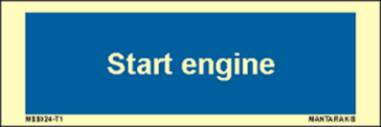 Picture of Text start engine 5 x 15