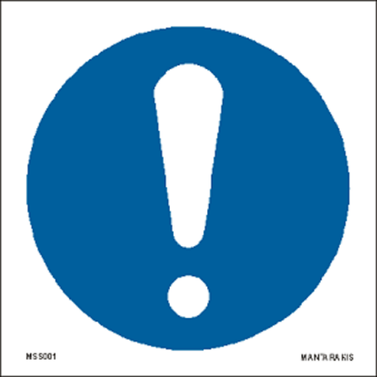 Picture of General mandatory action sign 15 x 15