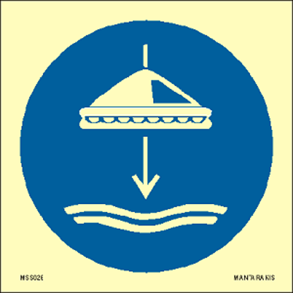 Picture of Lower to the water (liferaft) 15 x 15