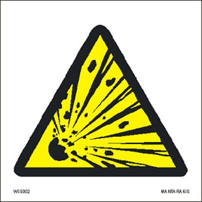 Εικόνα της Warning  Explosive material 15 x 15