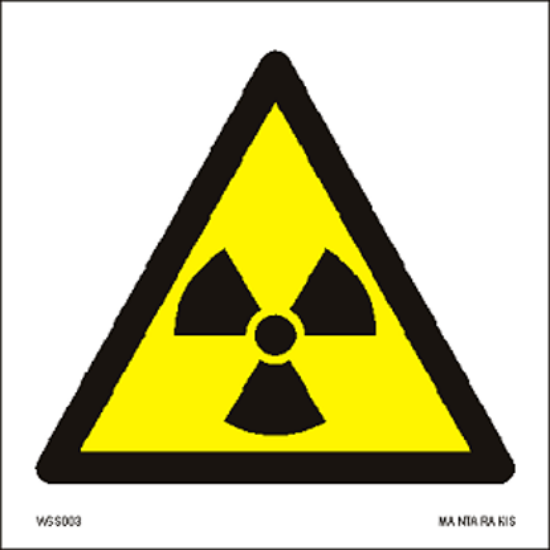 Εικόνα της Warning  Radioactive material or ionizing radiation 15 x 15