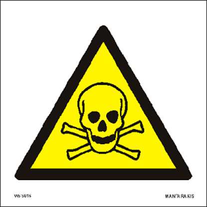 Εικόνα της Warning Toxic material 15x15