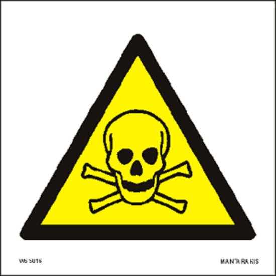 Εικόνα της Warning Toxic material 15x15