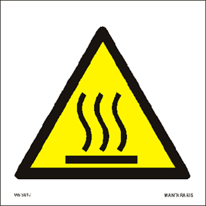 Εικόνα της Warning  Hot surface 15x15