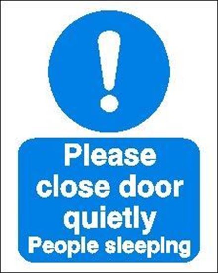Picture of PLEASE CLOSE DOOR QUIETLY 20X25