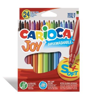Εικόνα της Σχολικοί μαρκαδόροι Carioca JOY Κουτί 24 χρωμάτων
