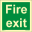 Picture of Text Fire Exit 15x15