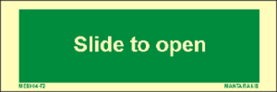 Εικόνα της Text Slide to Open 5x15