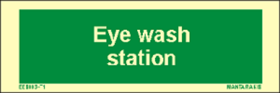 Εικόνα της Text Eye Wash Station 5x15