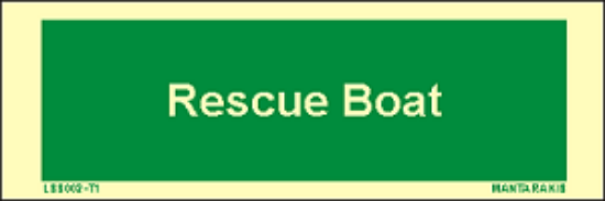 Picture of Text Rescue Boat 5x15