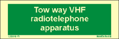 Εικόνα της Text Two-way VHF radiotelephone apparatus 5x15