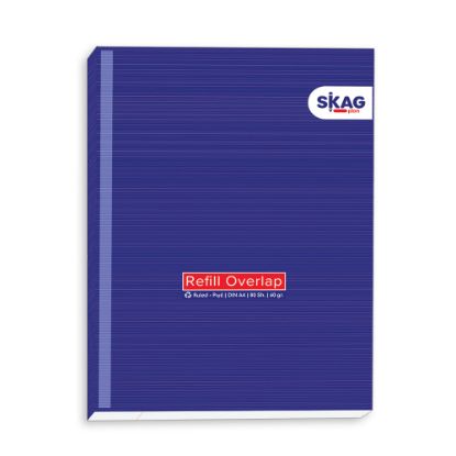 Εικόνα της Μπλοκ Ριγέ Α4 «με τρύπες» 80φυλ. Skag