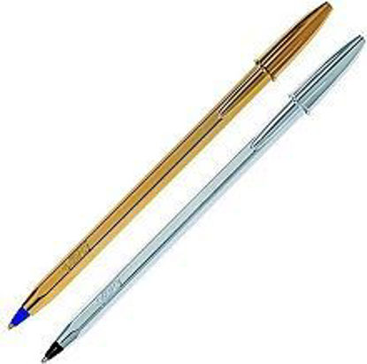 Picture of BIC CRYSTAL SHINE GOLD & SILVER 1.0mm pen