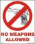 Εικόνα της No Weapons Allowed 20x25