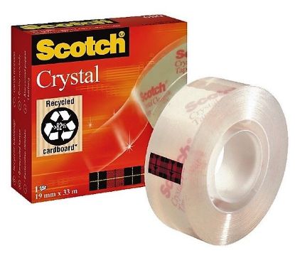 Εικόνα της Ταινία 3M Scotch Crystal 600 19mmx33m
