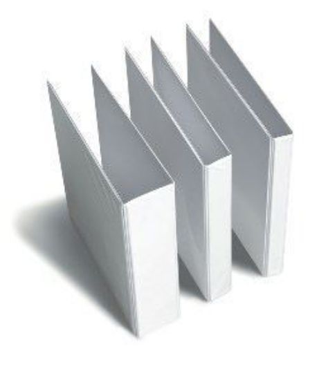 Picture of Presentation Binder White with 4 rings