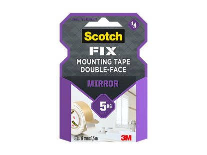 Picture of Double Sided Tape 3M Mirror Mounting Tape 19mmx1.5m max 5 kgr