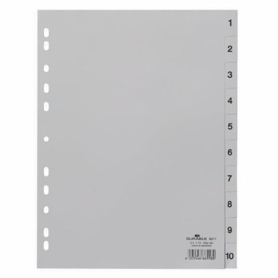 Picture of Separating Indexes with numbers Durable