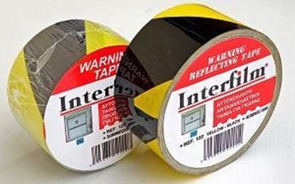 Picture of PVC HAZARD TAPE 50MMX20MTR BLACK-YELLOW
