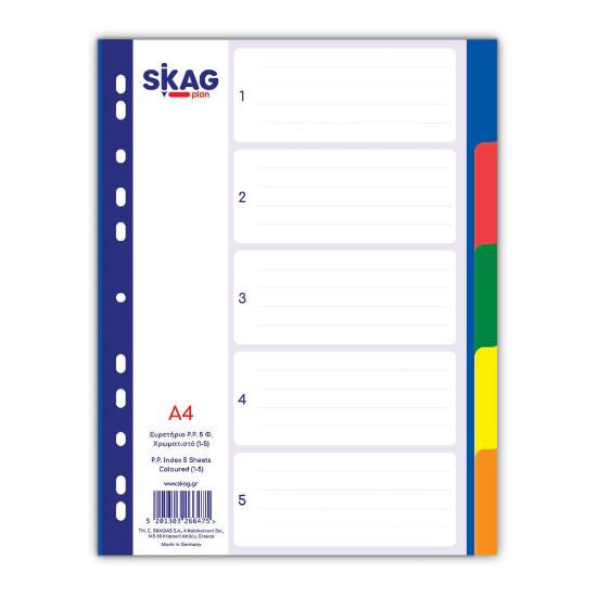 Picture of Dividers Plastic Colored Skag