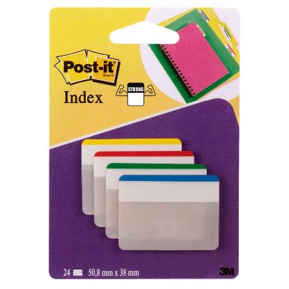 Εικόνα της Σελιδοδείκτες Index Post-It Strong σε 4 διαφορετικά χρώματα 50x38mm