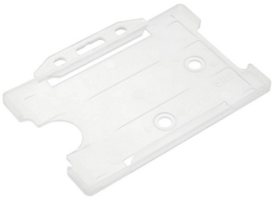Picture of Clear open faced ID card holder - Landscape