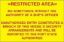 Εικόνα της Restricted Area 10x15