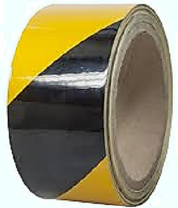 Picture of Reflective tape - Yellow black 45mm x 10m