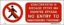 Εικόνα της No Entry to Unauthorized Person 10x25