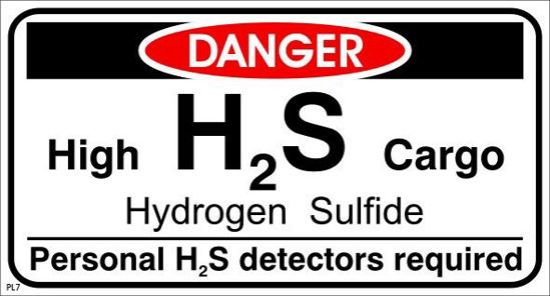 Εικόνα της Danger High H2S Cargo 20x30