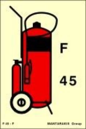 Εικόνα της Wheeled Foam Fire Extinguisher (F45) 15x10