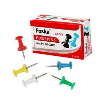 Εικόνα της Πινέζες Foska 25mm 50τεμ.