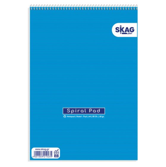 Εικόνα της ΜΠΛΟΚ "ΣΠΙΡΑΛ" Α4 80Φ SKAG
