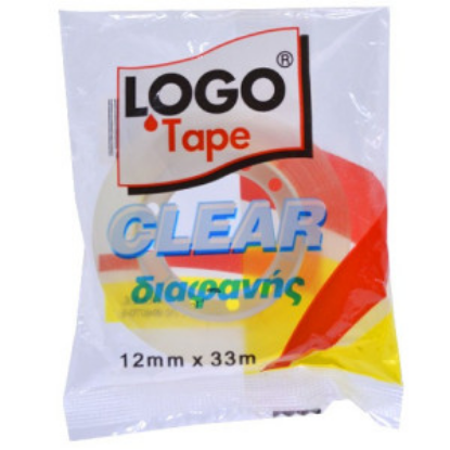 Εικόνα της Διαφανής Σελοτέιπ Νο12 Logo 12mmx33m