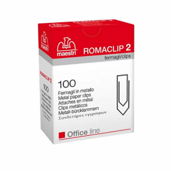 Picture of Romeo Maestri No.2 Metal Paper Clips 100pcs