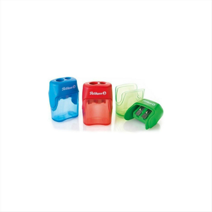Picture of Pelikan Double Plastic Pencil Sharpener with Container