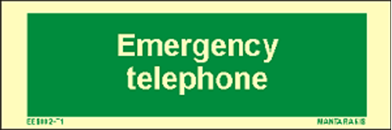 Picture of Text Emergency Telephone 5 x 15