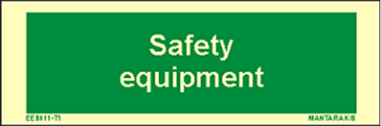 Picture of Text Safety Equipment 5 x 15