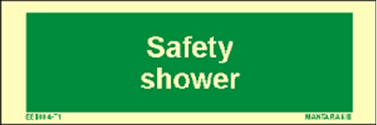 Picture of Text Safety Shower 5 x 15