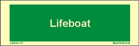 Picture of Text Lifeboat 5 x 15
