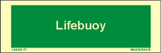 Picture of Text Lifebuoy 5 x 15