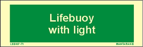 Picture of Text Lifebuoy with Light 5 x 15