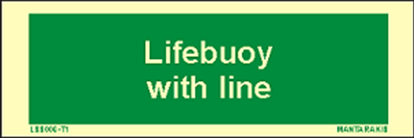 Εικόνα της Text Lifebuoy with Line 5 x 15