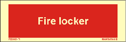 Εικόνα της Text Fire Locker 5 x 15