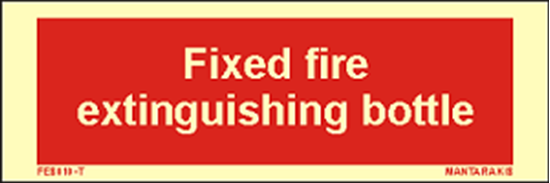 Εικόνα από Text Fixed Fire Extinguishing Bottle 5 x 15