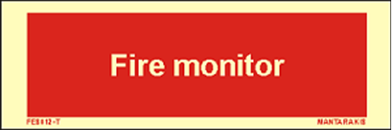 Picture of Text Fire Monitor 5 x 15
