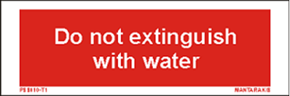 Εικόνα της Text do not extinguish with water 5 x 15