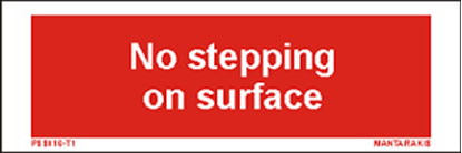 Εικόνα της Text no stepping on surface 5 x 15