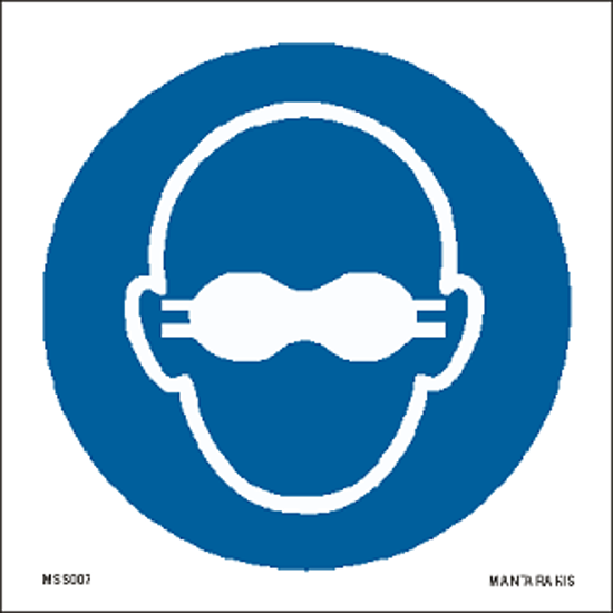 Picture of Opaque eye protection must be worn 15x15